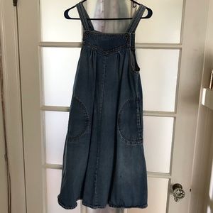 Vintage Denim Overall Dress